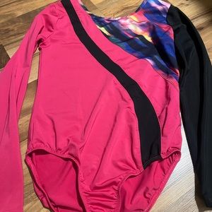 Gymnastics, long sleeve leotard, size large, 10 12